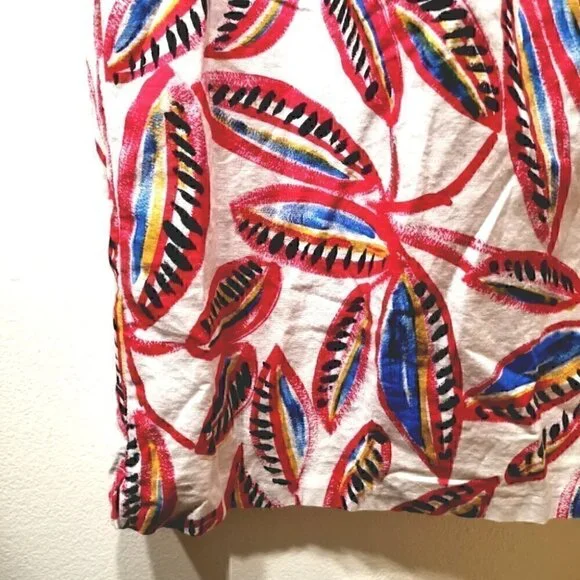 J Crew Women's M Asym Open Shoulder Floral Dress - Picture 4 of 12